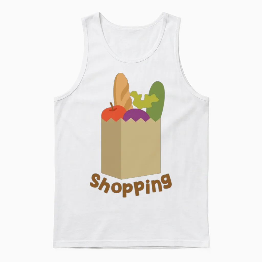 Shopping Unisex Tank Top in White