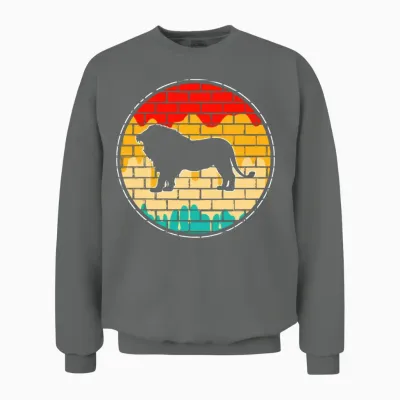 Lion Retro Unisex Sweatshirt - Graphite Heather
