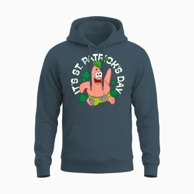 Spongebob Squarepants It's St Patrick's Day T-Shirt, Black Unisex Hoodie - Dark Heather