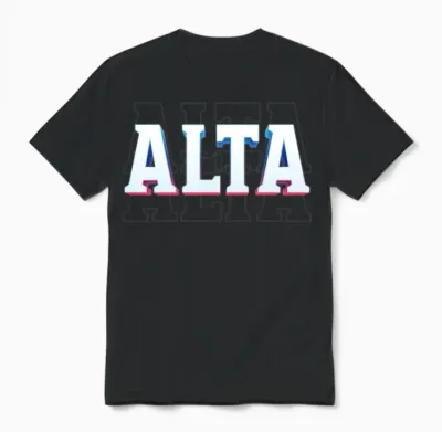 Retro - Alta Unisex T-Shirt - Black