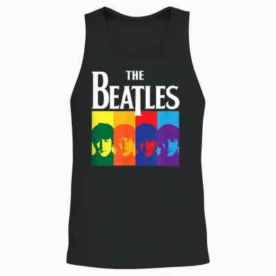 The Beatles - Yellow Submarine Album Colorblock Unisex Tank Top - Black