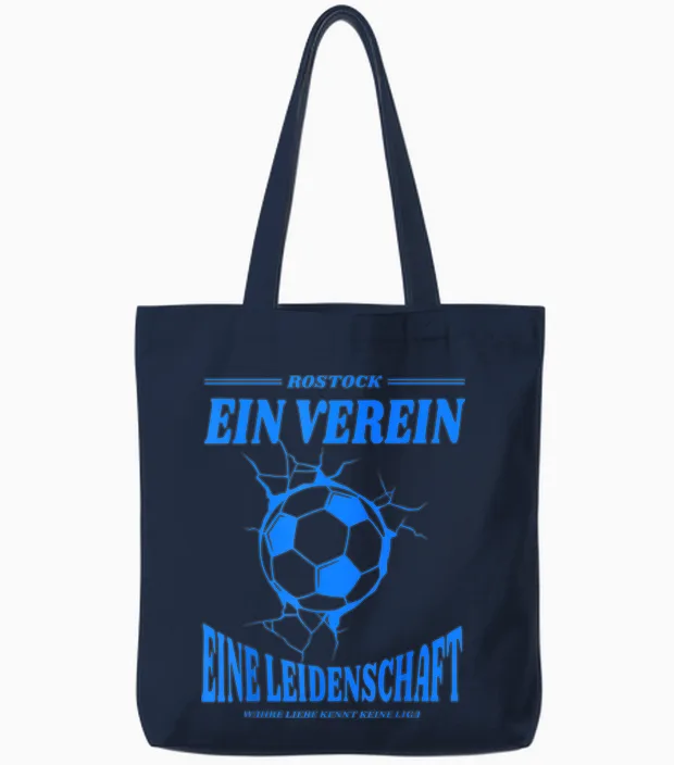 Rostock Football Fan Tote Bags in Navy
