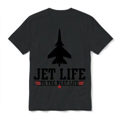Jet Life to the Next Life Unisex T-Shirt - Black