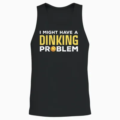 Cool Pickleball Design for Men Women Dink Pickleball Player Unisex Tank Top - Black