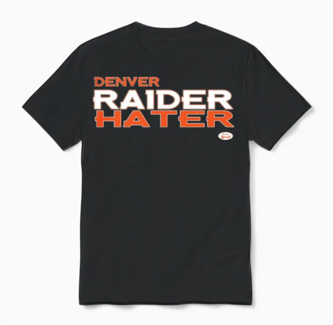 Denver Raider Hater Unisex T-Shirt in Black