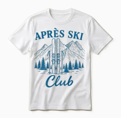 Après Ski Club Unisex T-Shirt - White