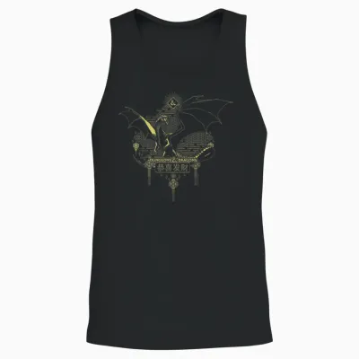 Dungeons & Dragons 50th Anniversary Year of the Dragon Art Unisex Tank Top - Black
