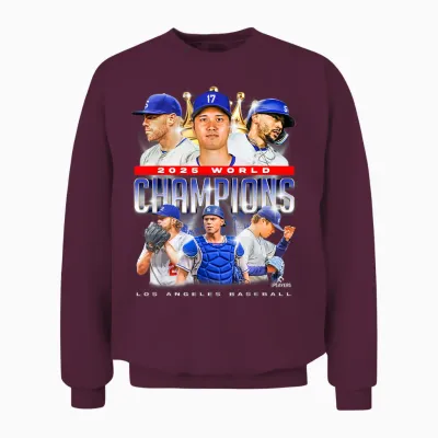 2025 World Champions | Los Angeles La Series Finals Merch Unisex Sweatshirt - Maroon