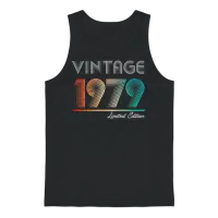 Vintage 1979 Limited Edition Unisex Tank Top - Black – 1