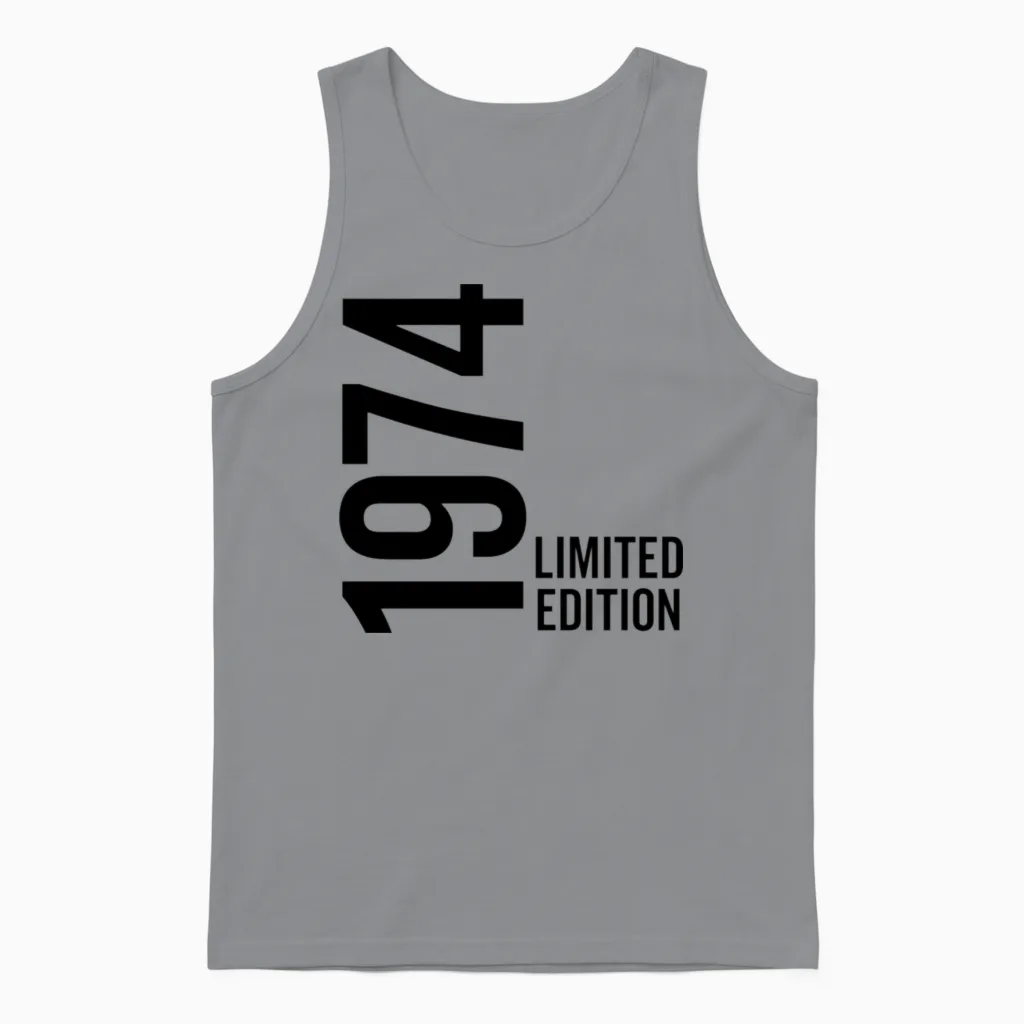 1974 Limited Edition Unisex Tank Top in Sport Grey
