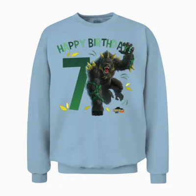 Schleich® Eldrador® Creatures Happy 7th Birthday Unisex Sweatshirt - Light Blue