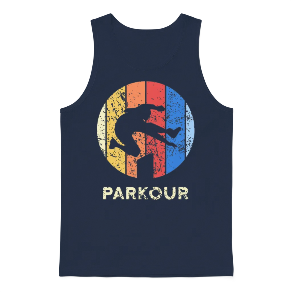 Parkour Unisex Tank Top - Navy