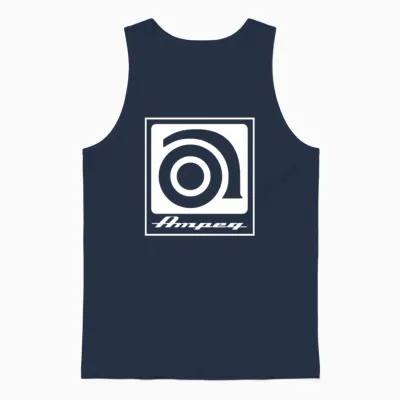 Ampeg Music Mens Unisex Tank Top - Navy