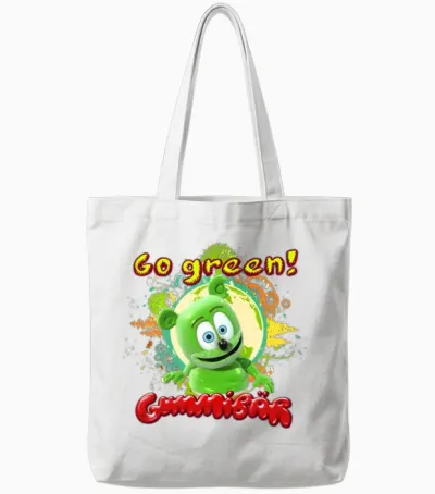 Gummibär Go Green Earth Day Trees Tote Bags - White