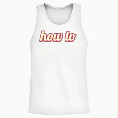 How To Unisex Tank Top - White