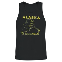 Alaska the Last Frontier Vintage Unisex Tank Top - Black – 2