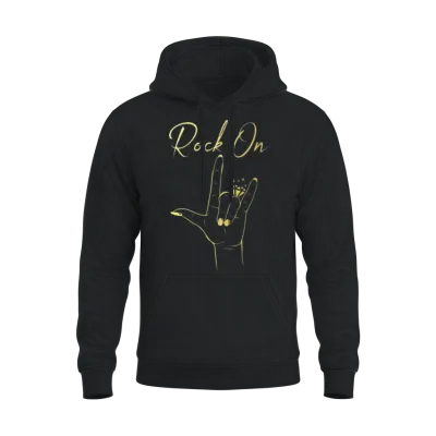 Rock on Bachelorette Party Unisex Hoodie - Black