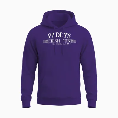 It's Always Sunny in Philadelphia Paddy's Irish Pub Funny Tv Unisex Hoodie - Purple