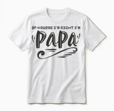 Funny Papa Unisex T-Shirt - White