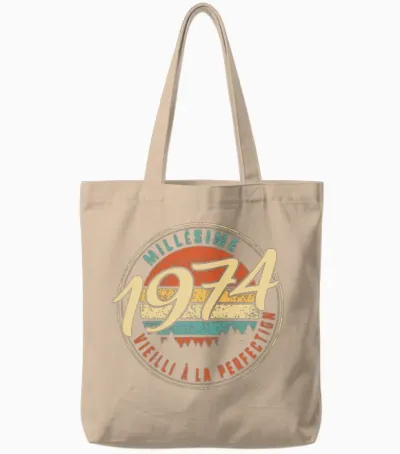 Millesime 1974 Vieilli a La Perfection Humour Tote Bags - Natural