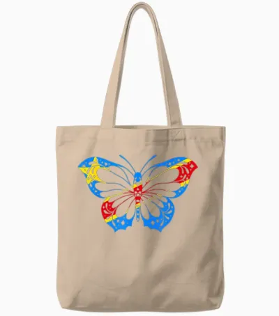 Drapeau Du Congo Papillon Racines Congolaises République Du Congo Rdc Tote Bags - Natural