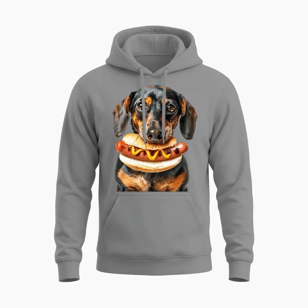 Dog Lovers Gift Unisex Hoodie in Sport Grey