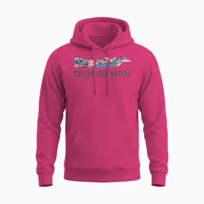 Colorado Near Native - Full Color Unisex Hoodie - Heliconia