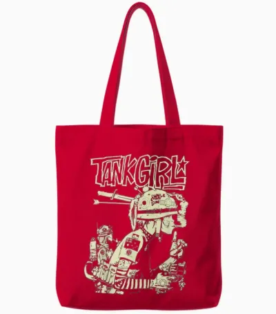 Tank Girl Tote Bags - Red