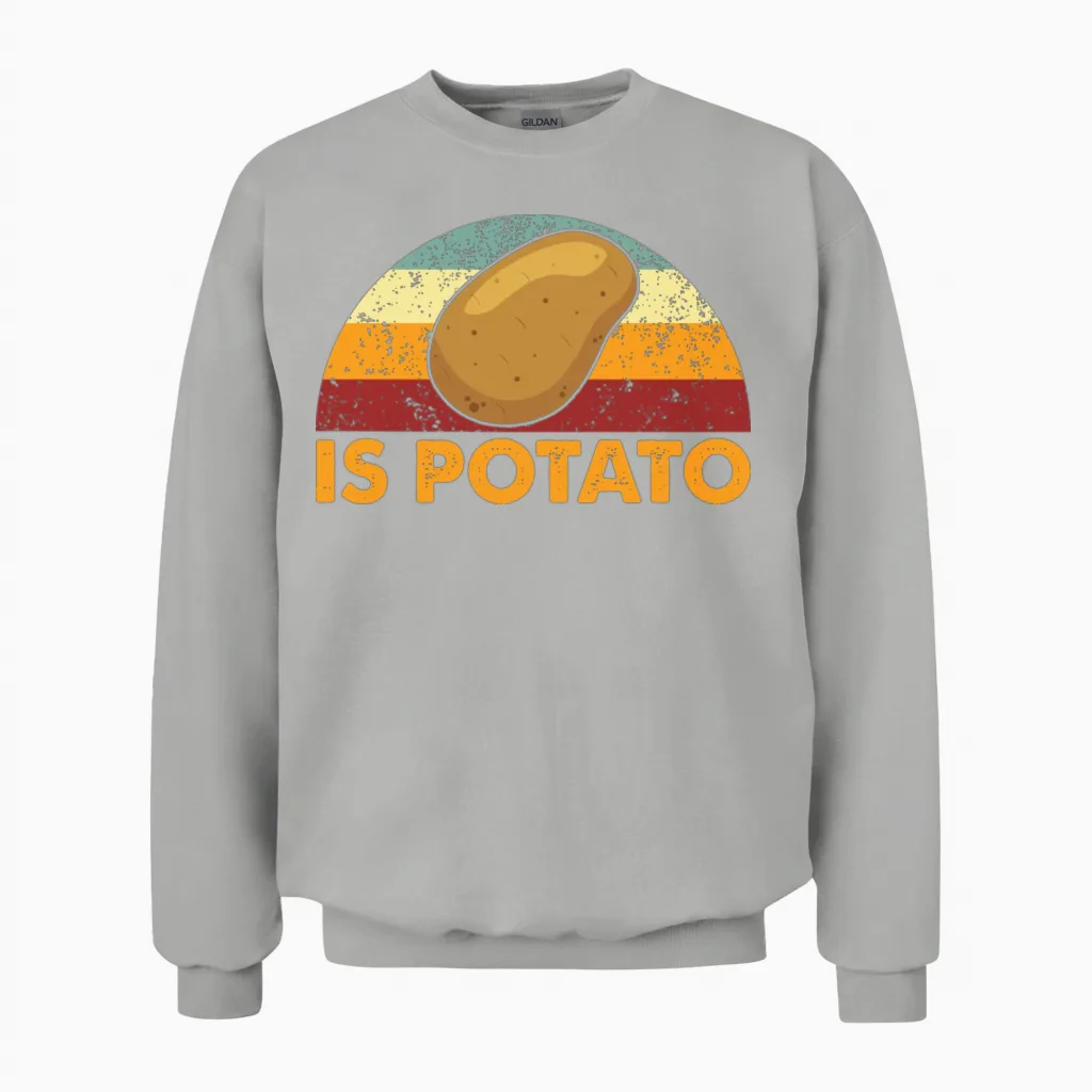 Retro Is Potato Unisex Sweatshirt - Ash