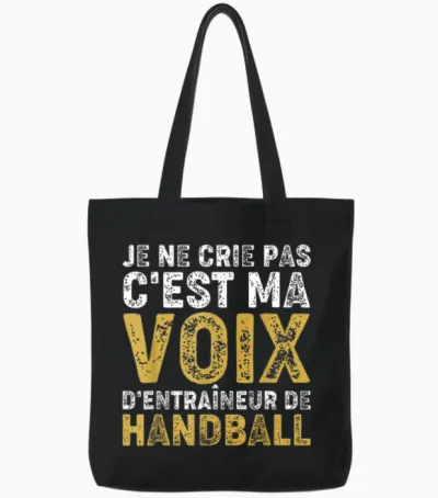 Coach Je Ne Crie Pas Handball Trainer Tote Bags - Black
