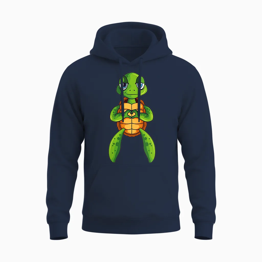 Schildkröten Kinder Jungen Mädchen Damen Schildkröte Unisex Hoodie in Navy