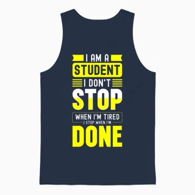 Student Learning Nerd Business Administration Unisex Tank Top - Navy