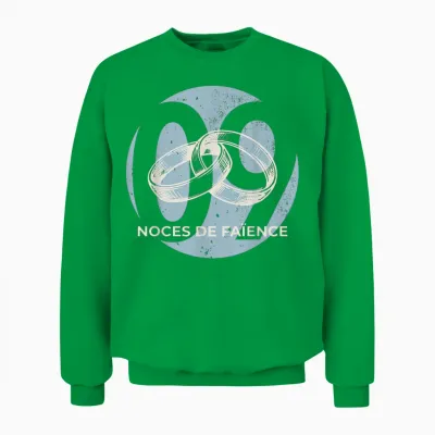 Idée Cadeau Couple 9 Ans De Mariage – Noces De Faïence Unisex Sweatshirt - Irish Green