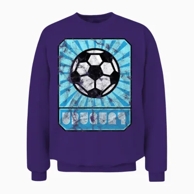 Uruguay Soccer Retro Unisex Sweatshirt - Purple