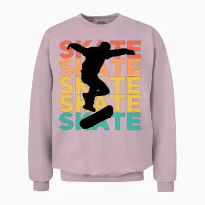 Skate Unisex Sweatshirt - Light Pink