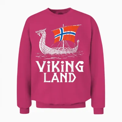 Wikinger Land Norwegen Flagge Longship Viking Unisex Sweatshirt - Heliconia