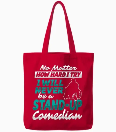 Wheelchair Disability Wheelchair Bound Tote Bags - Red