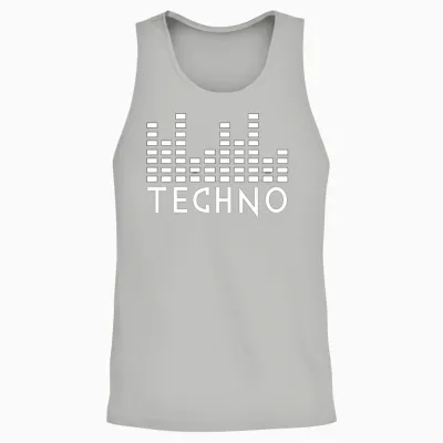 Techno Music Unisex Tank Top - Ash