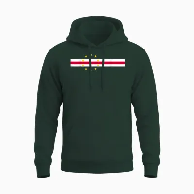 Cape Verde Flag Fans Proud Cabo Verde Supporters Unisex Hoodie - Forest