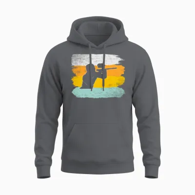 Paintball Retro Unisex Hoodie - Charcoal