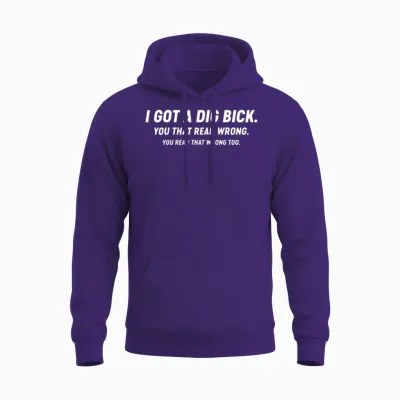 Funny Unisex Hoodie - Purple