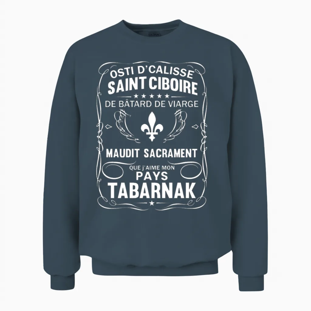 Quebecois Unisex Sweatshirt in Dark Heather