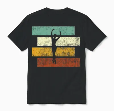 Dancing Retro Unisex T-Shirt - Black