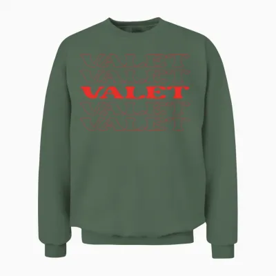 Valet Parking Attendant Personal Assistant Unisex Sweatshirt - Military Green