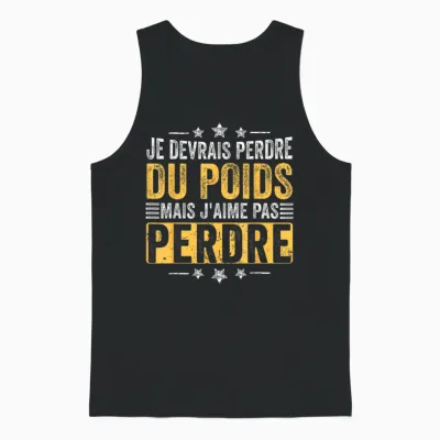 I Should Lose Weight but Humor Diet Funny Diet Unisex Tank Top - Black