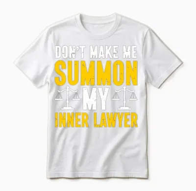 Law Lawyer Unisex T-Shirt - White
