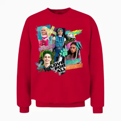 Disney Channel Zombies 3 Love for All, All Kinds of Love Unisex Sweatshirt - Red
