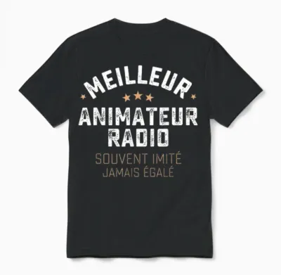Funny Gift Man Craft Entertainer Radio Humor Unisex T-Shirt - Black
