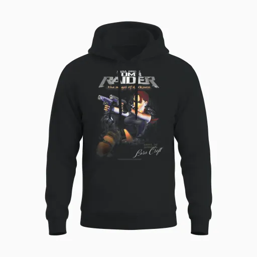 Tomb Raider the Angel of Darkness Lara Croft Video Game Unisex Hoodie - Black