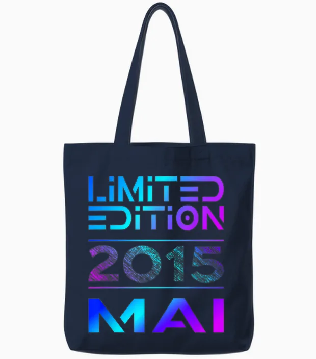 Limited Edition Mai 2015 Junge Mädchen 11. Geburtstag Tote Bags in Navy